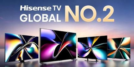 Hisense تحافظ على مركزها كثاني أكبر علامة تجارية للتلفاز عالميًا للعام الثالث على التوالي - شبكة أطلس سبورت