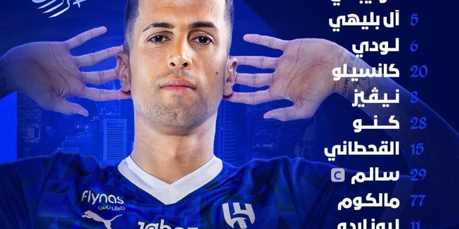 جيسوس يعلن عن تشكيل الهلال الرسمي ضد الوحدة في دوري روشن السعودي - شبكة أطلس سبورت