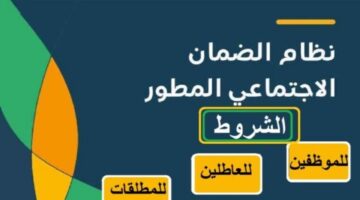 شروط الضمان الاجتماعي المطور