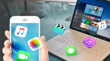 نقل البيانات من هاتف آيفون iPhone إلى جهاز الكمبيوتر Computer