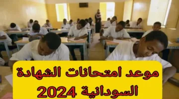 وزارة التعليم تُعلن عن موعد امتحان الشهادة السودانية 20242025 تعرف